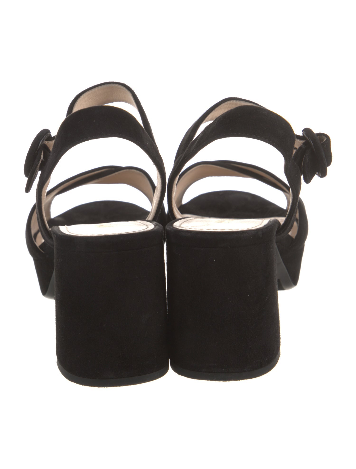Prada Suede Cutout Accent Sandals